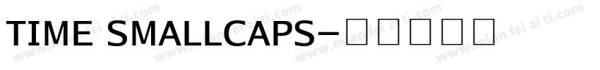 time smallcaps字体转换